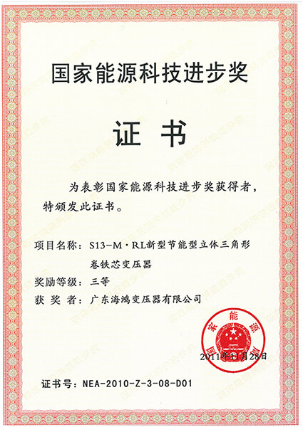 國家能源科技進(jìn)步獎